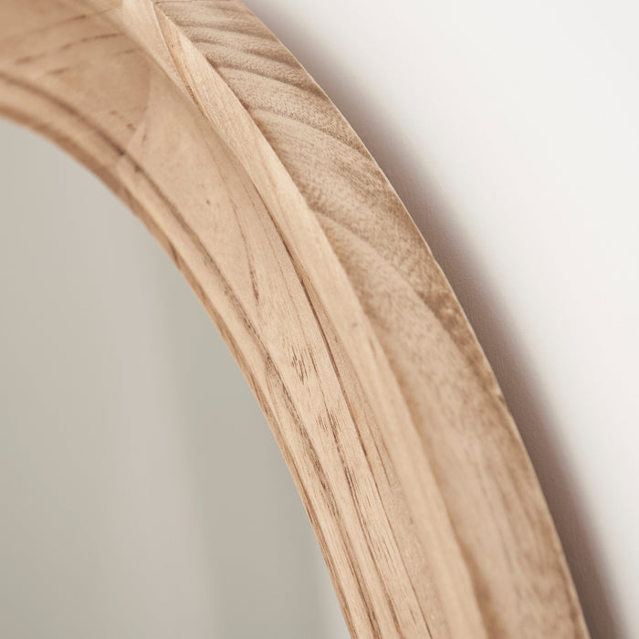 Langton 75cm Wooden Mirror - Natural - Laura James