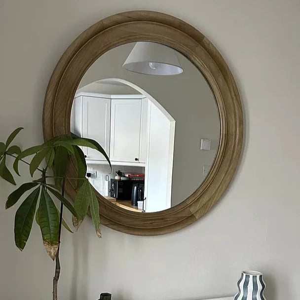 Langton 75cm Wooden Mirror - Natural - Laura James
