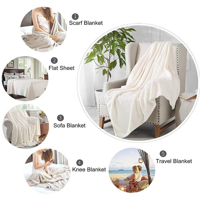 Las Vegas Raiders Blanket Flannel Fleece Throw Room Decoration