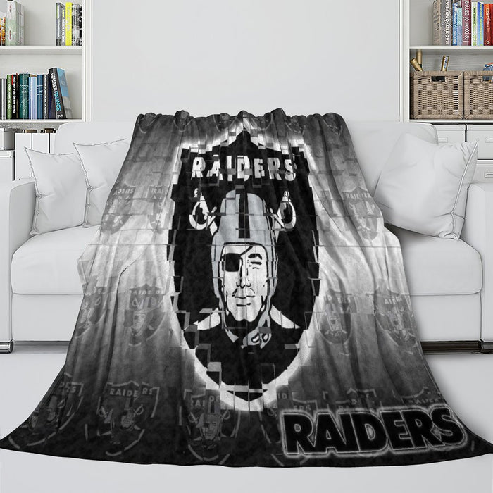 Las Vegas Raiders Blanket Flannel Fleece Throw Room Decoration
