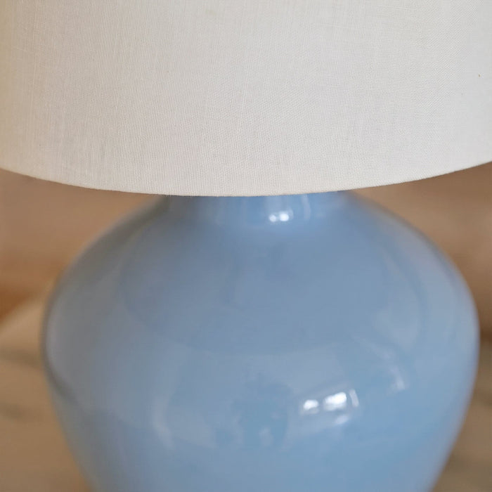 Launton 27cm Ceramic Lamp Base - Cornflower Blue - Laura James