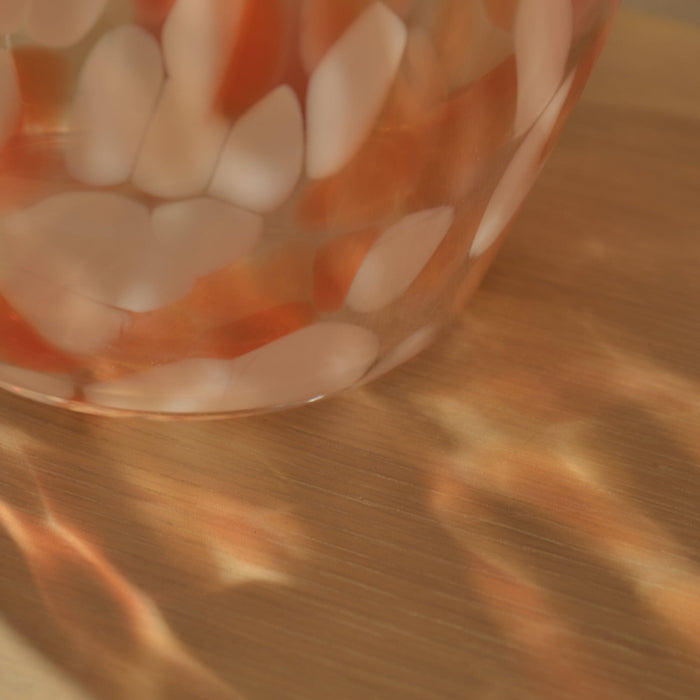 Lazio 28cm Glass Vase - Paprika Confetti - Laura James