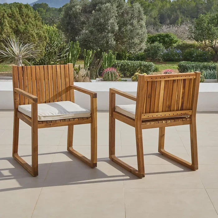 Lennox  Wooden Chair with Cushion - Laura James