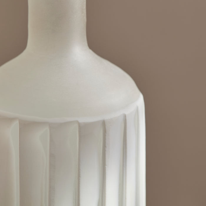 Levanto Glass Vase - Set of 2 - White - Laura James