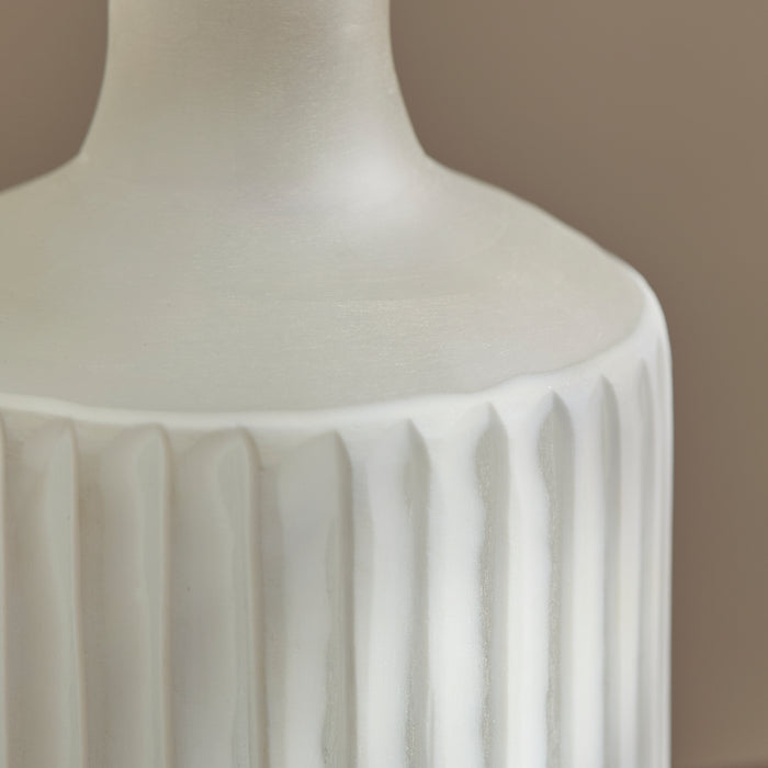 Levanto Glass Vase - Set of 2 - White - Laura James