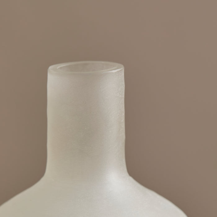 Levanto Glass Vase - Set of 2 - White - Laura James