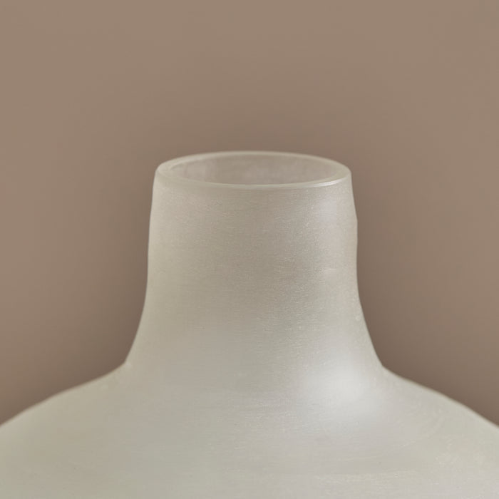 Levanto Glass Vase - Set of 2 - White - Laura James