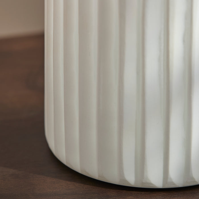 Levanto Glass Vase - Set of 2 - White - Laura James