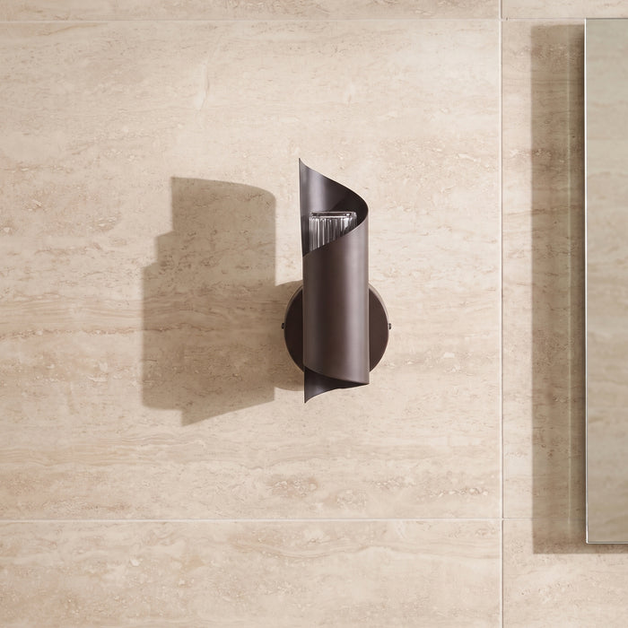 Levington 25cm IP44 Wall Light - Black Bronze - Laura James