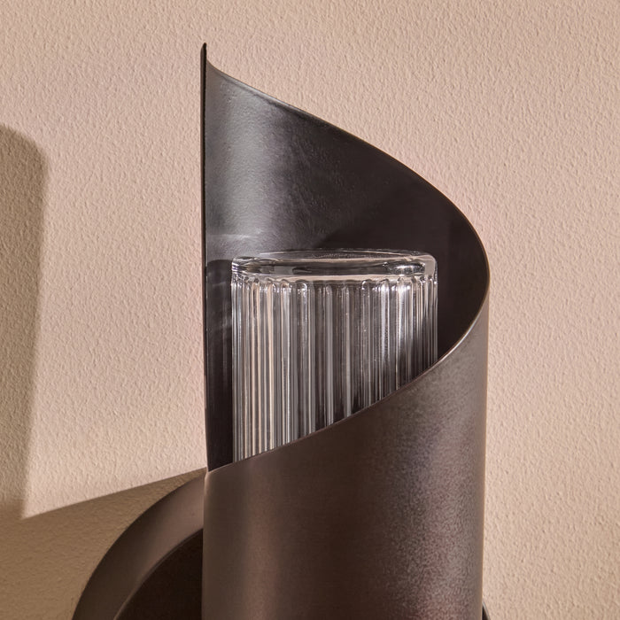 Levington 25cm IP44 Wall Light - Black Bronze - Laura James