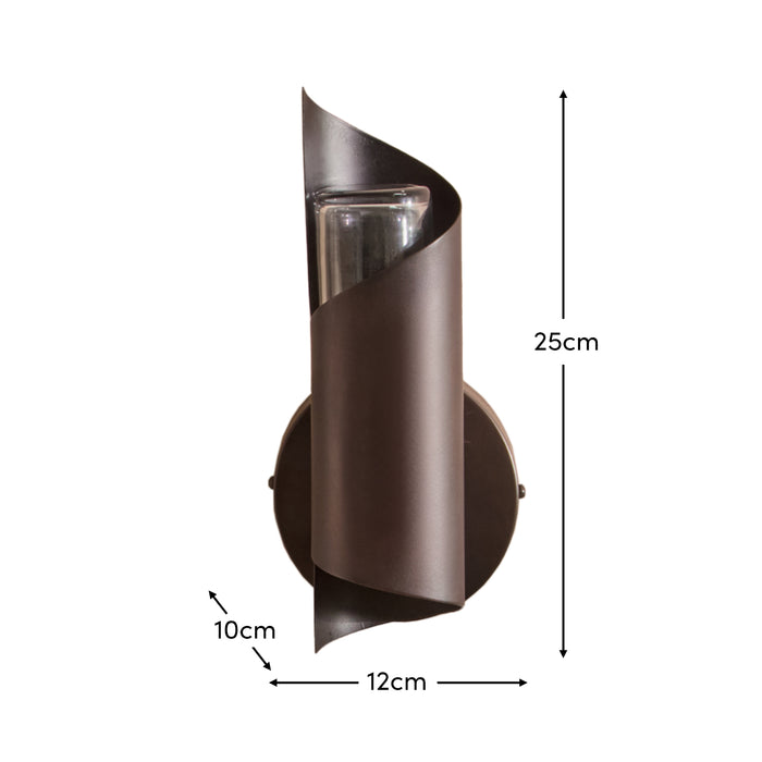 Levington 25cm IP44 Wall Light - Black Bronze - Laura James