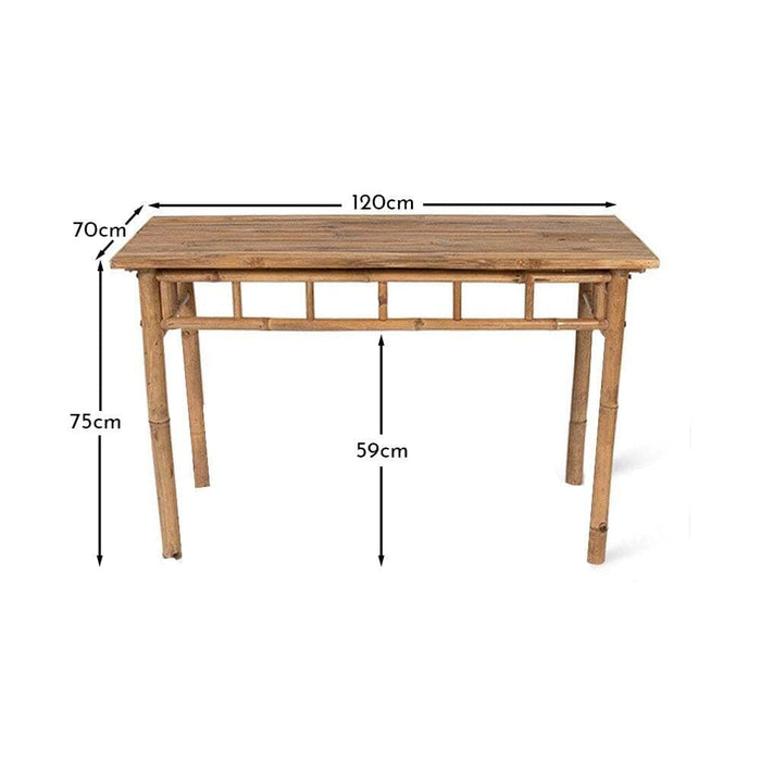 Lila Bamboo Garden Dining Table - 120cm
