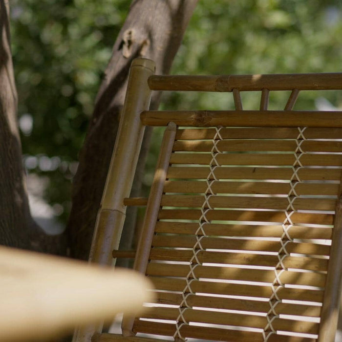 Lila Bamboo Garden Folding Chair - Set of 2