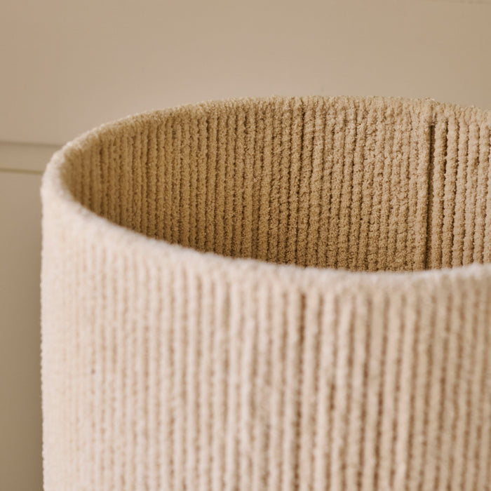 Lohi 52cm Table Lamp - Natural Chenille - Laura James
