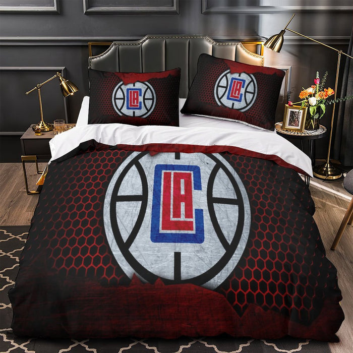 Los Angeles Clippers Bedding Set Duvet Cover Without Filler