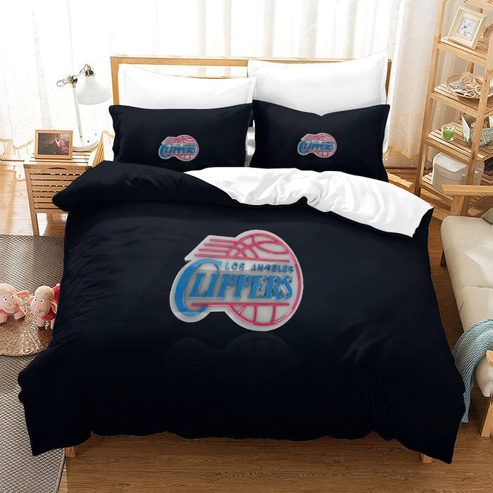 Los Angeles Clippers Bedding Set Duvet Cover Without Filler