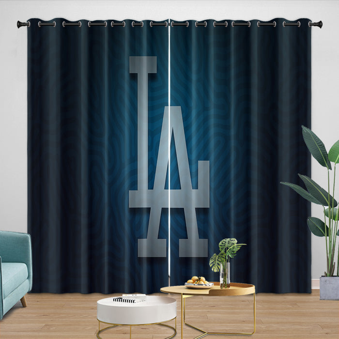 Los Angeles Dodgers Curtains Blackout Window Drapes Kids Room Decoration