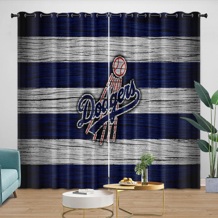Los Angeles Dodgers Curtains Blackout Window Drapes Kids Room Decoration