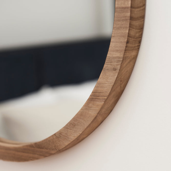 Lowesby 60x40cm Wooden Mirror - Natural - Laura James