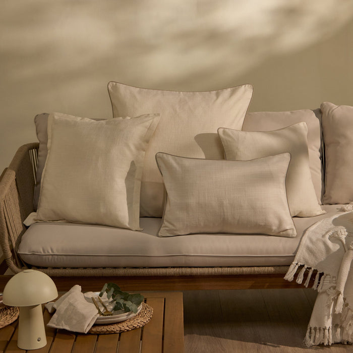 Ludlow 50x50cm Outdoor Cushion Cover - Off White - Laura James