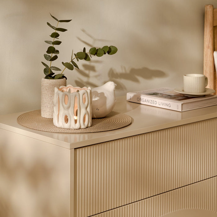 Luella 80cm 3 Drawer Chest of Drawers - Driftwood - Laura James