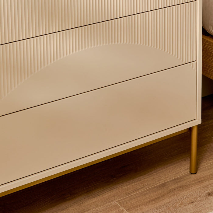 Luella 80cm 3 Drawer Chest of Drawers - Driftwood - Laura James