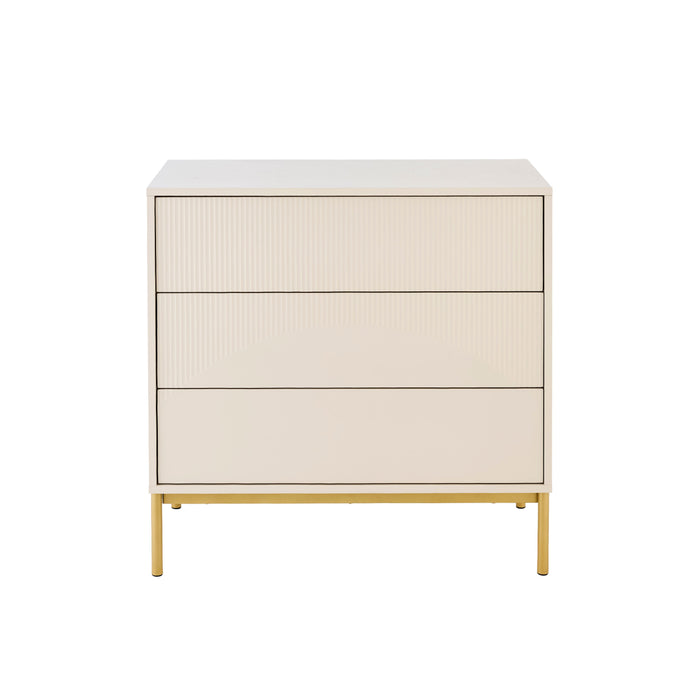 Luella 80cm 3 Drawer Chest of Drawers - Driftwood - Laura James
