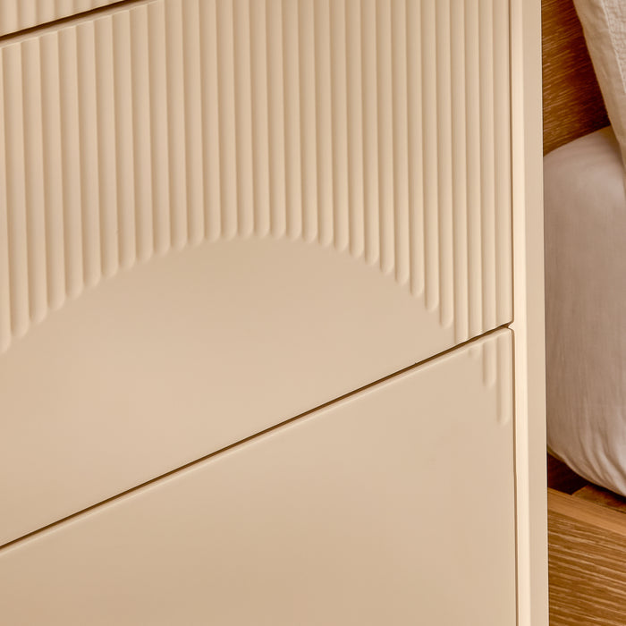 Luella 80cm 5 Drawer Tallboy - Driftwood - Laura James