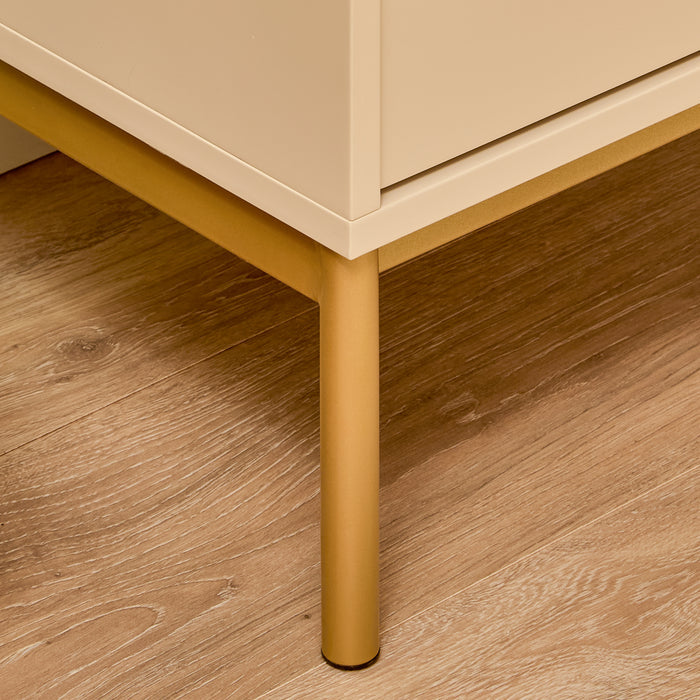 Luella 80cm 5 Drawer Tallboy - Driftwood - Laura James