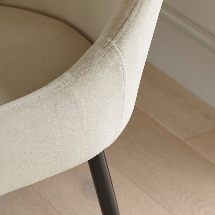 Maeve Clay Dining Chairs - Set of 2 - Black Legs