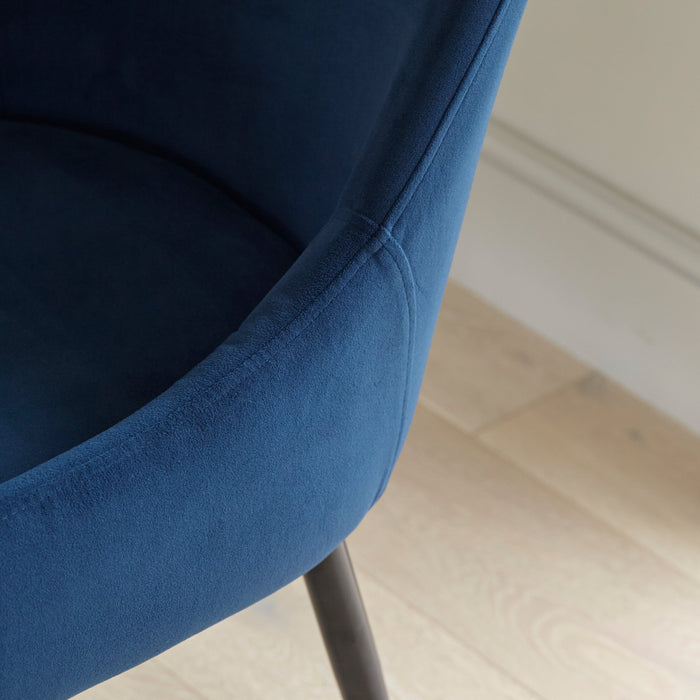 Maeve Ink Dining Chairs - Set of 2 - Black Legs