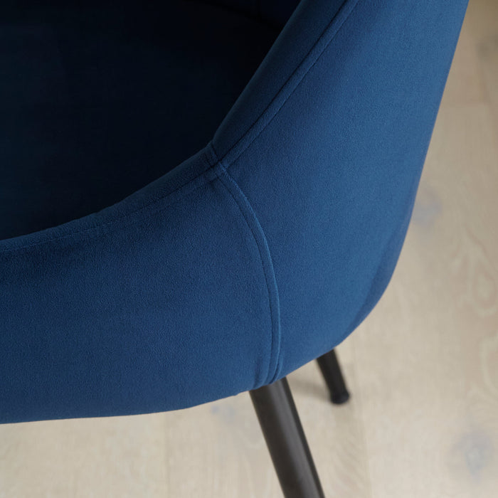 Maeve Ink Dining Chairs - Set of 2 - Black Legs