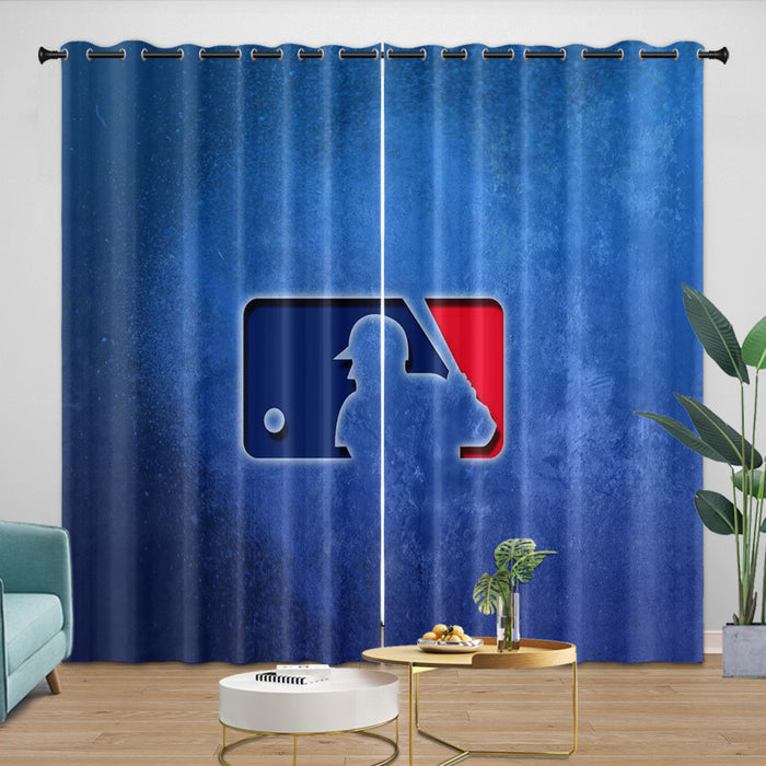 Major League Baseball MLB Curtains Blackout Window Drapes Room Decoration
