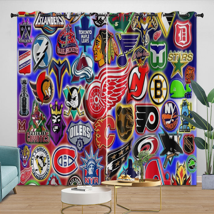 Major League Baseball MLB Curtains Blackout Window Drapes Room Decoration