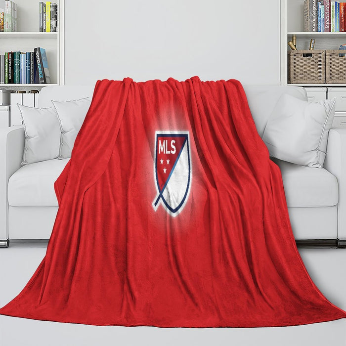 Major League Soccer MLS Blanket Flannel Throw Room Decoration