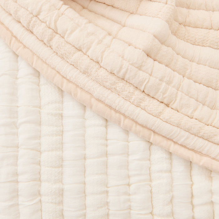 Malton 200x220cm Cotton Bedspread - White - Laura James
