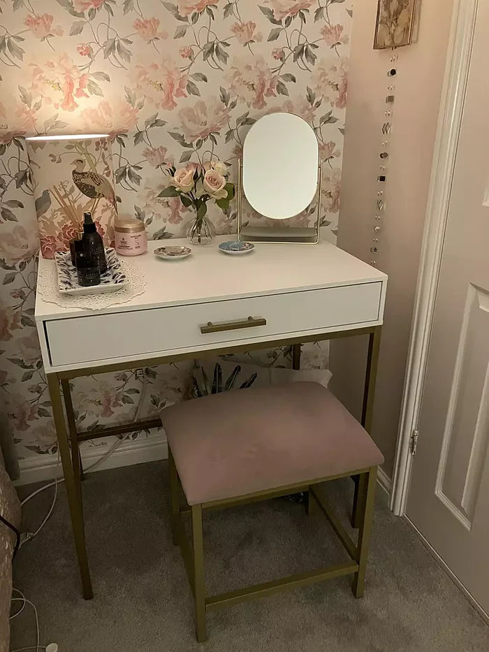 Marie Small Desk - White - Laura James