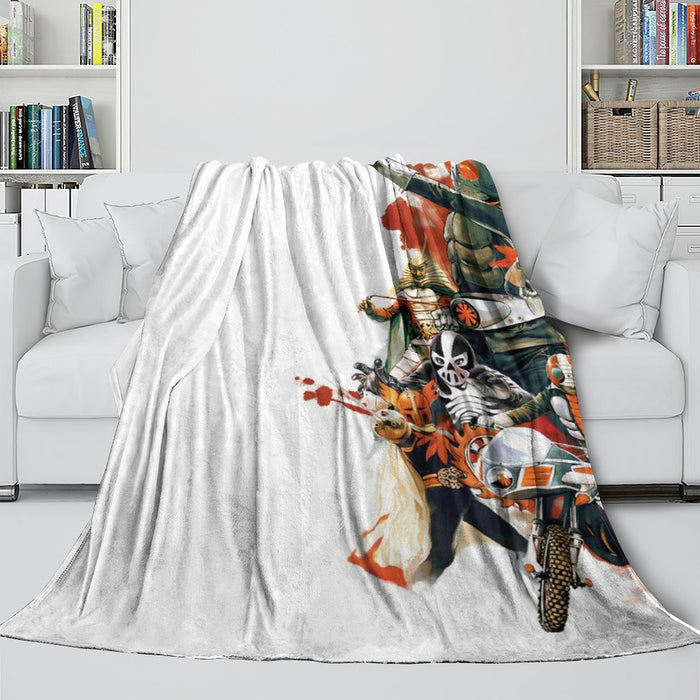 Masked Rider Blanket Flannel Throw Room Decoration