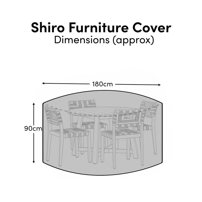 Medium Round Garden Furniture Cover - Ashby - Kemble -  Ezra - Laura James
