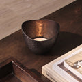 Meldon 10cm Metal Candle Holder - Black - Laura James
