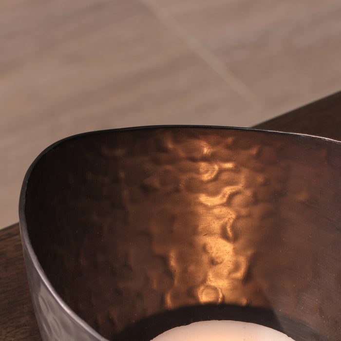 Meldon 10cm Metal Candle Holder - Black - Laura James