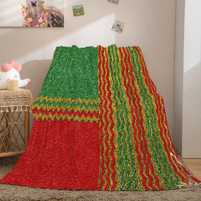 Merry Christmas Flannel Fleece Blanket - EBuycos