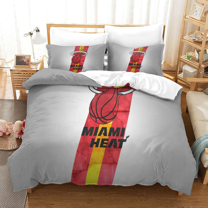 Miami Heat Bedding Set Duvet Cover Without Filler