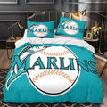 Miami Marlins Bedding Set Quilt Cover Without Filler