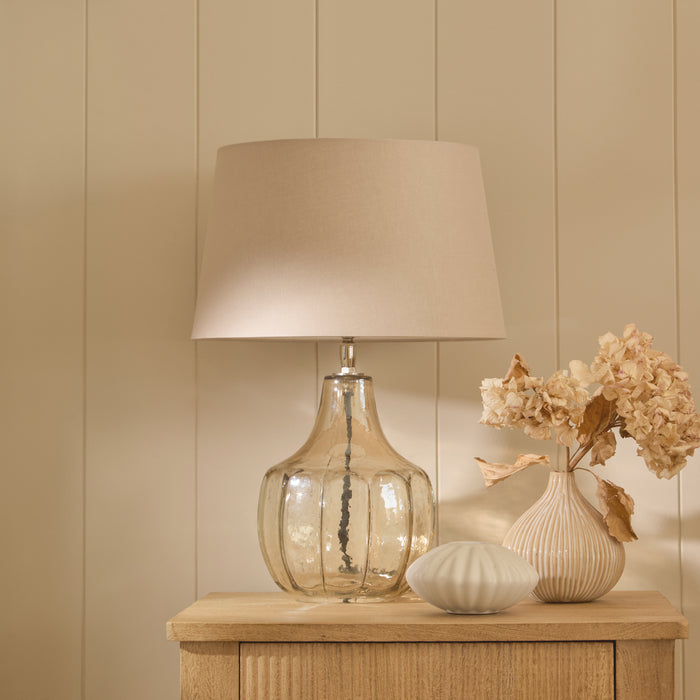 Midford 22cm Glass Table Lamp Base - Champagne - Laura James