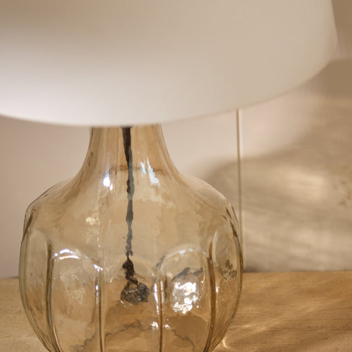 Midford 22cm Glass Table Lamp Base - Champagne
