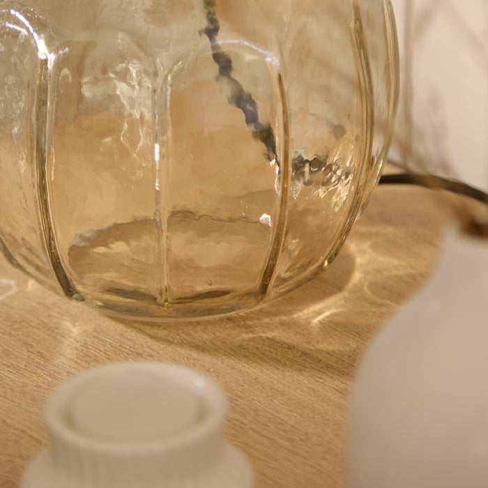 Midford 22cm Glass Table Lamp Base - Champagne