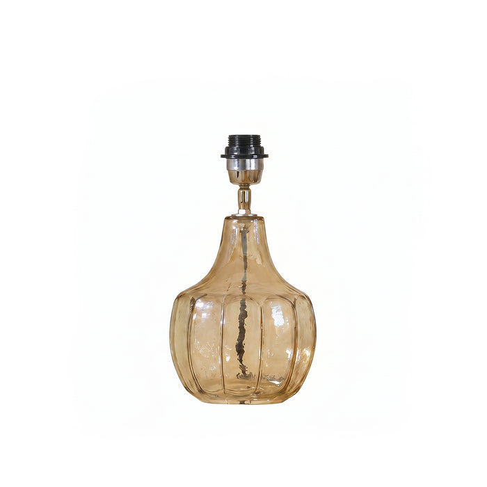 Midford 22cm Glass Table Lamp Base - Champagne - Laura James