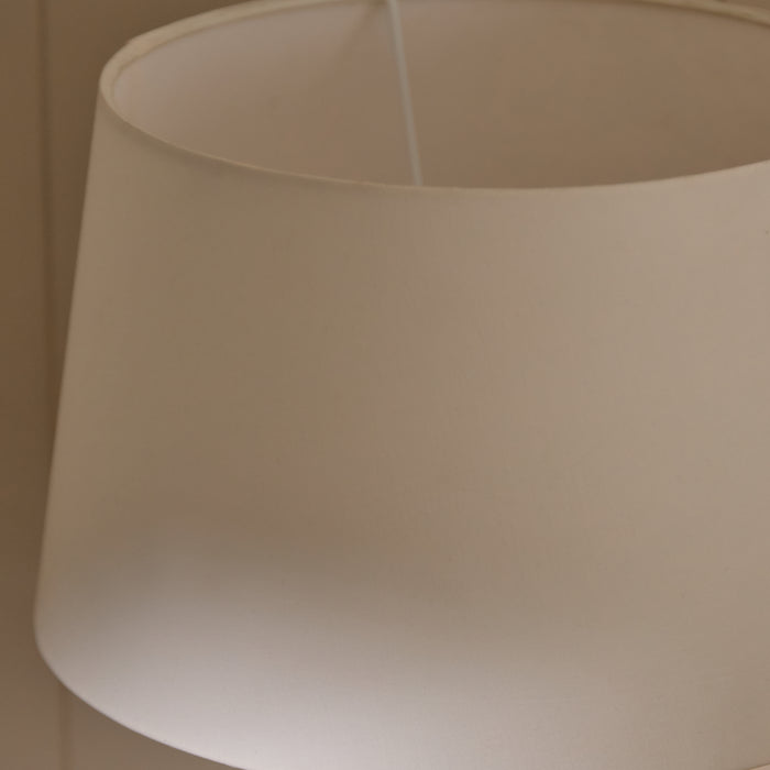 Midford Glass Table Lamp with Coningsby White Shade - 30cm - Laura James