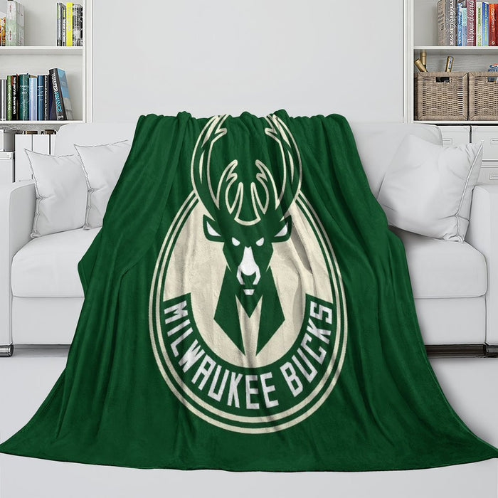 Milwaukee Bucks Blanket Flannel Fleece Throw Room Decoration
